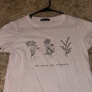 “No Rain No Flower” Tee